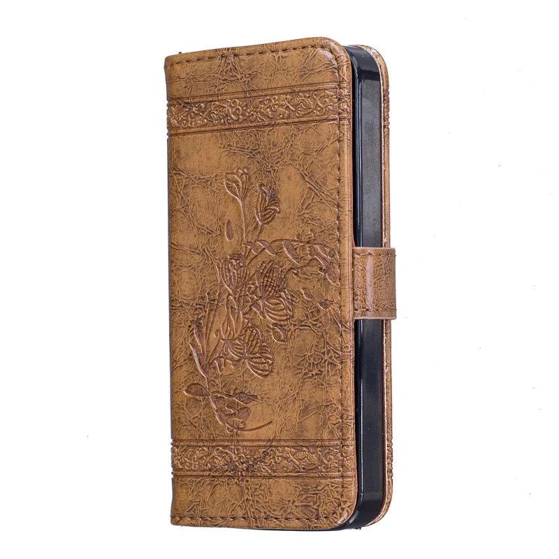 Боковой открытый + Магнитный 6 видов цветов кожаный чехол для iphone5 флип телефона