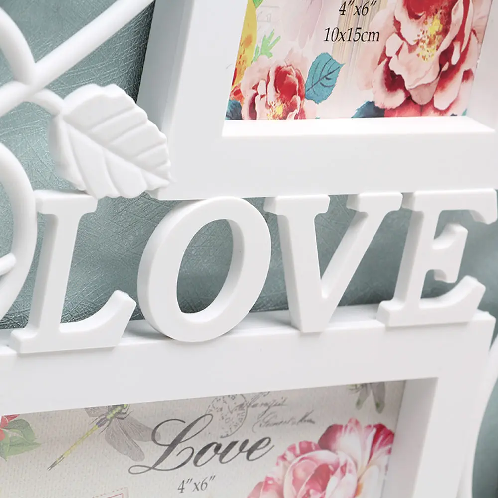 Белая мульти фоторамка рамки Любовь Семья картина Настенный декор подарок|frame