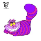 EARLFAMILY 13 см X 12,6 см, Стайлинг автомобиля, забавная наклейка с Чеширским котом, виниловая графическая Наклейка на окно автомобиля, бампер, багажник, Настенный декор, автомобильные наклейки