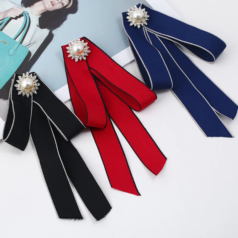 Студенческая брошь ADOLPH с бантом и искусственным жемчугом булавки Женские