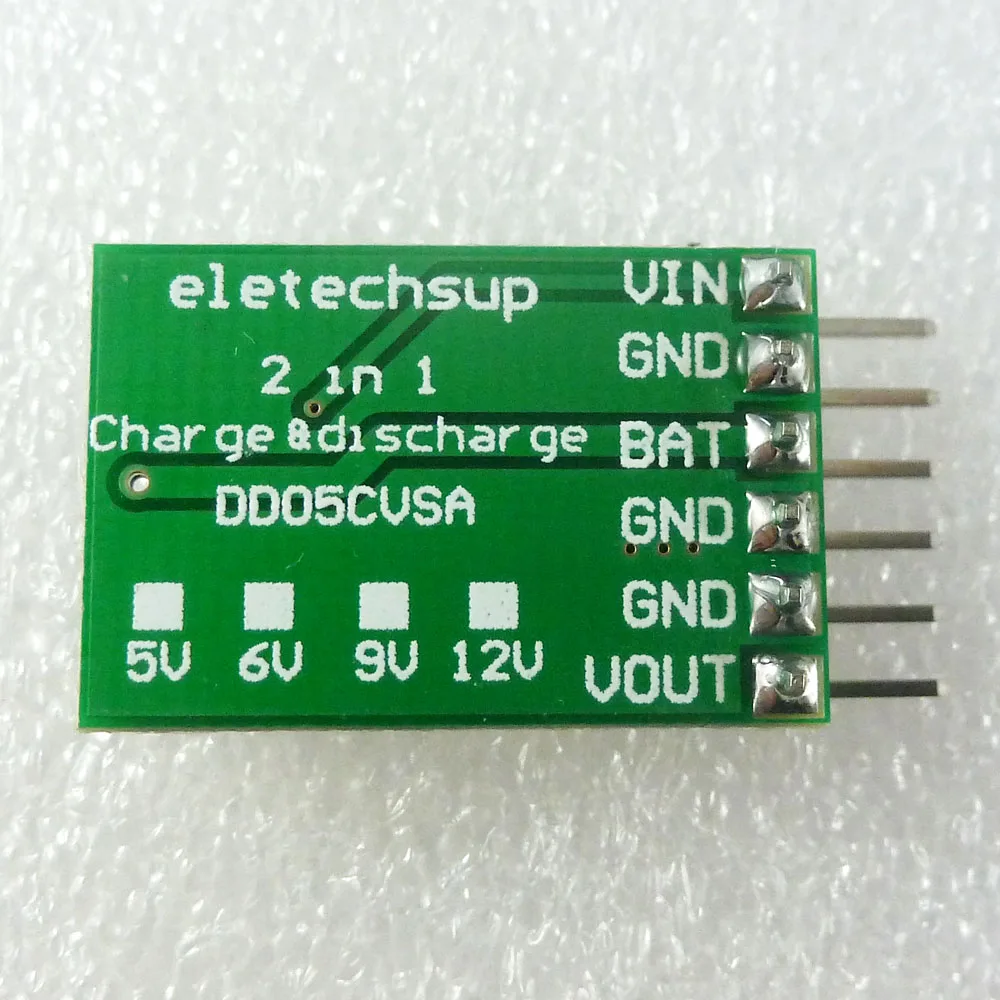Плата зарядного устройства и разрядника 2 в 1 адаптер с повышающим модулем 5 В 6
