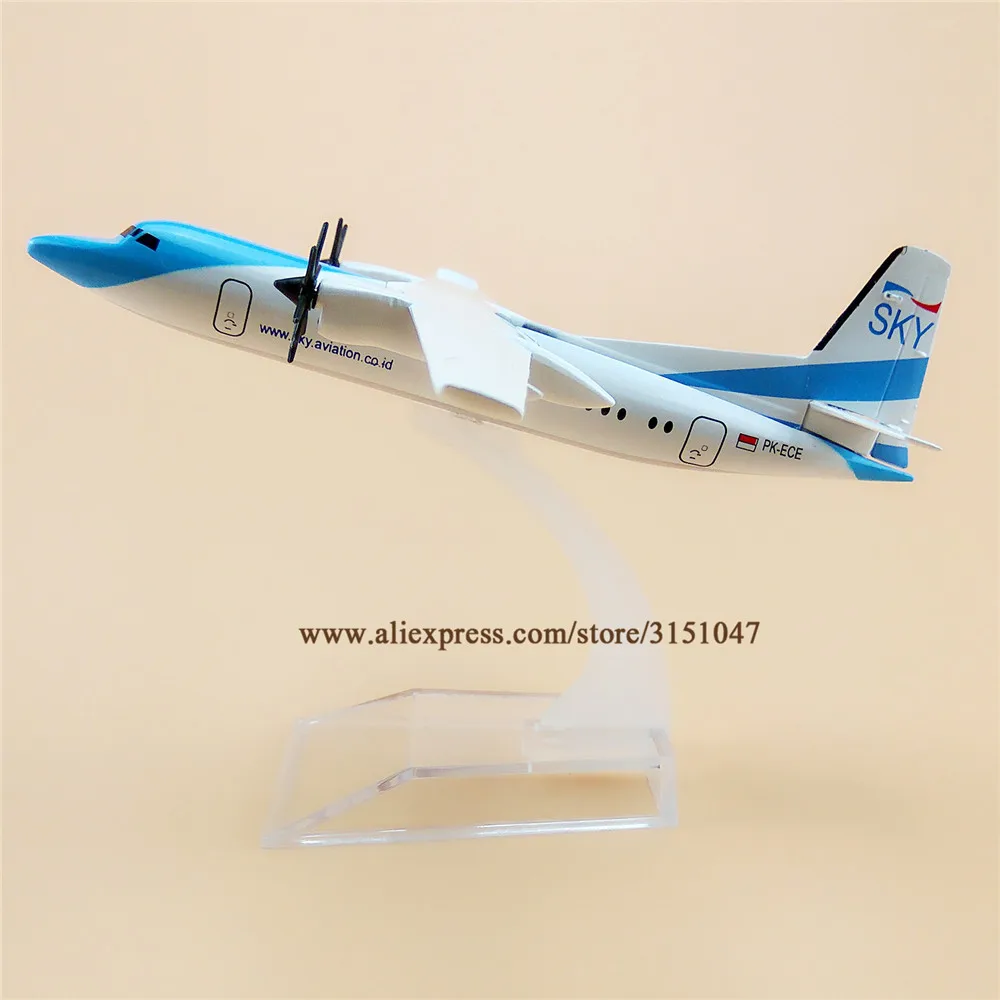 Сплав металла Air Garuda Indonesia SKY Aviation FOKKER 50 Airlines модель самолета FOK F Airways 16 см|aircraft