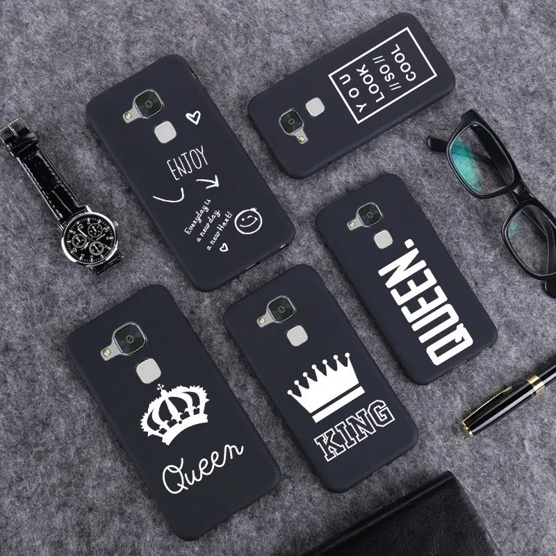 Lamo Чехол черный матовый чехол для телефона huawei Honor 5C/Honor 7 Lite/GR5mini/GT3 Nmo-L23 Nmo-L31 силиконовый чехол с рисунком