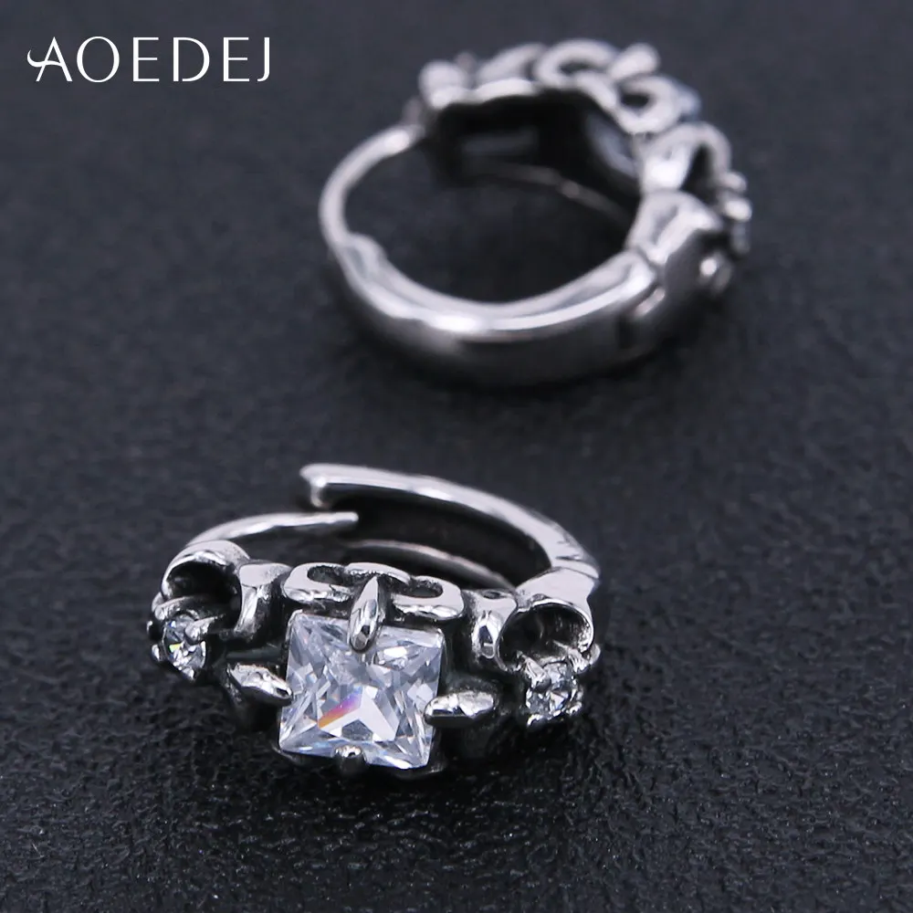 AOEDEJ, 4 цвета, стразы, серьги-кольца, нержавеющая сталь, мужские серьги в стиле хип-хоп, круглые серьги, хрустальные стразы, винтажные, 12 мм