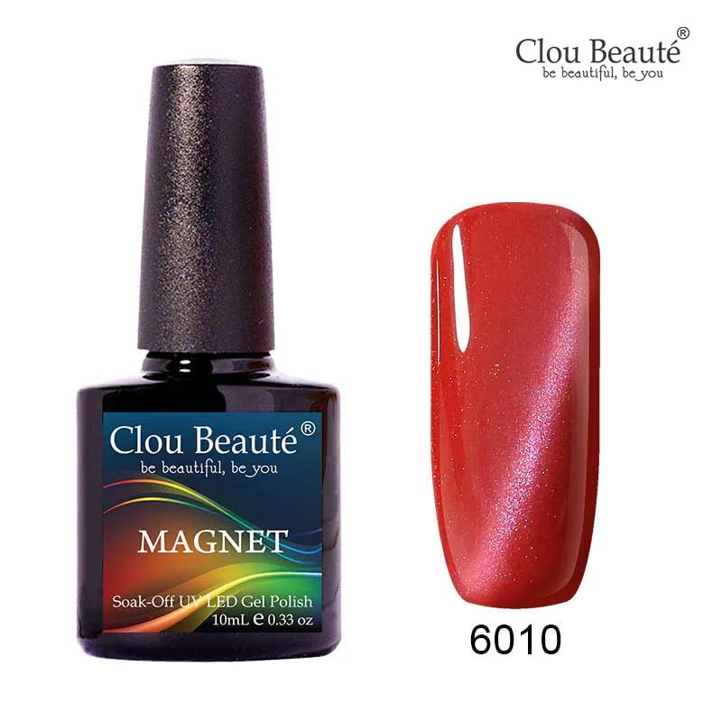 6010 Clou Beaute кошачий глаз Гель-лак для ногтей unhas em гель замочить от Nagellak золотая линия темно-синий Магнитный Гель-лак для ногтей гель - Цвет: 6010