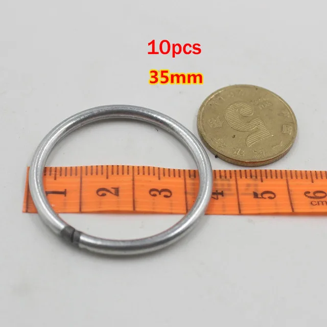 35mm 10pcs 1 упак./лот большой Ловец снов круг кольцо ремесло 35-160 мм металлические кольца для мечта Ловушки для обручи висит DIY Инструменты для наращивания волос аксессуары - Цвет: 35mm 10pcs