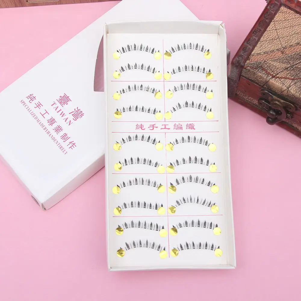 10 пар натуральные нижние ресницы для макияжа ручной работы осветляют ваши глаза