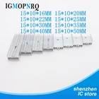 Алюминиевый радиатор, 10 шт., 15x10x1, 620222530354050 мм, для транзисторов, с иглой, TO220 для алюминия