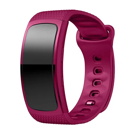 purple red Ollivan часы ремешок для samsung Galaxy gear Fit2 Браслет спортивный силиконовый браслет ремешок для samsung gear Fit 2 SM-R360 ремень - Цвет: purple red