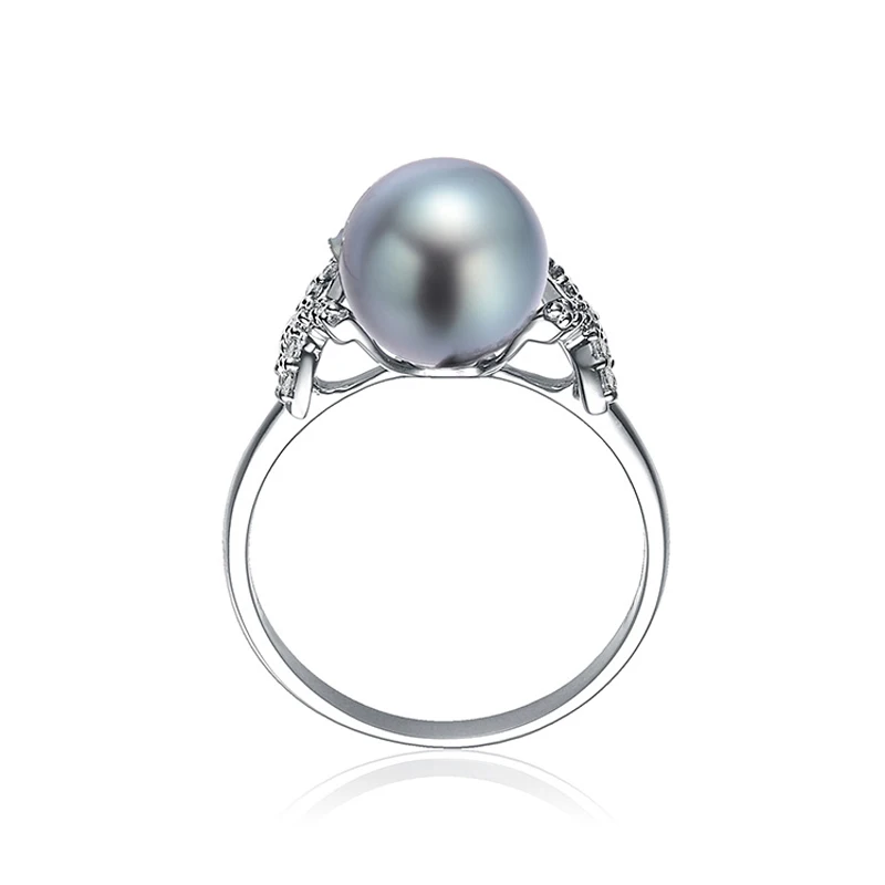 Кольцо из таитянского жемчуга серебро 925 пробы 10 мм|ring sterling|ring engagementsilver women |