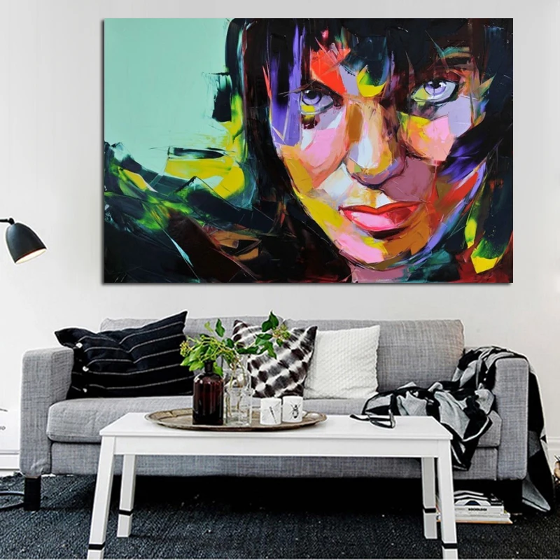 Красивая расписанная вручную фигура портрет стены Искусство Очаровательная