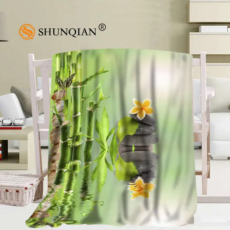 comprar Personalizado Zen Pedra Bambu Cobertor Macio Diy Sua Imagem Decoração Quarto Tamanho 56x8 0 Polegada, 50x6 0 Polegada, 40x5 0 Polegada A7.10