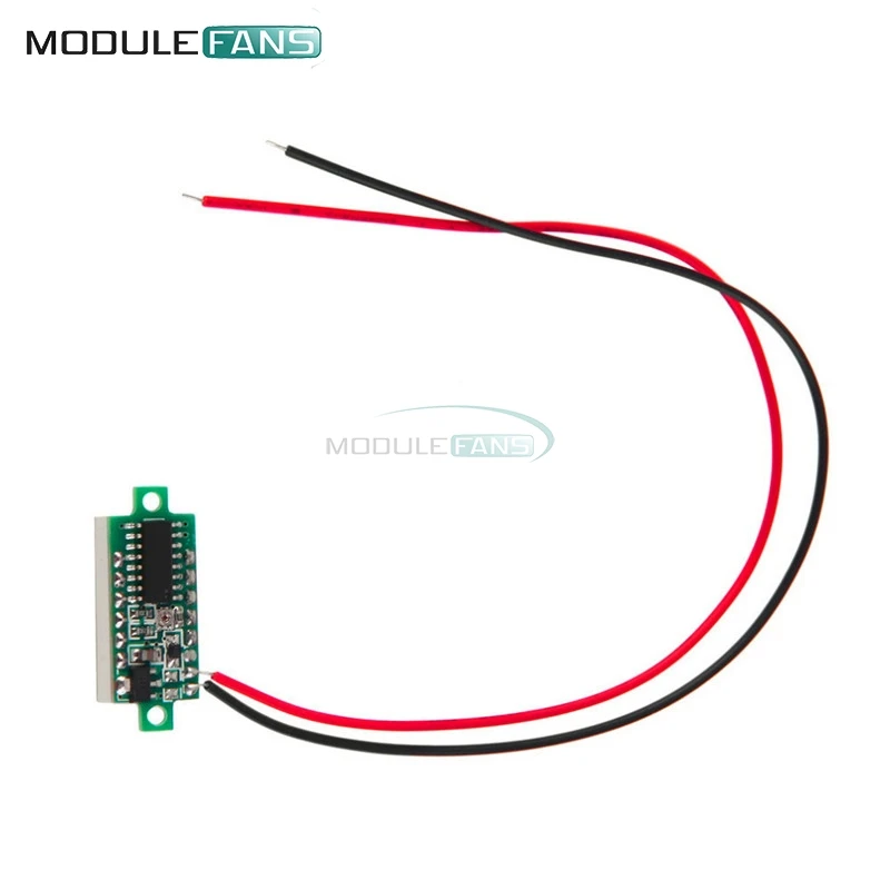 0,36 дюймов Мини цифровой светодиодный Дисплей Вольтметр Зеленый Панель Напряжение метр DC 4,7~ 32 В 3-цифра Дисплей Регулировка вольтметр