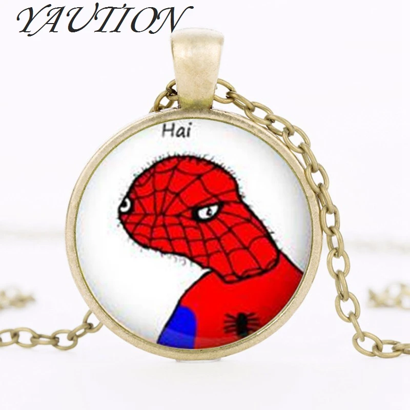 YAUTION горячая Распродажа Meme ожерелье Spoderman кулон Dolan ювелирные изделия Мода мм 27