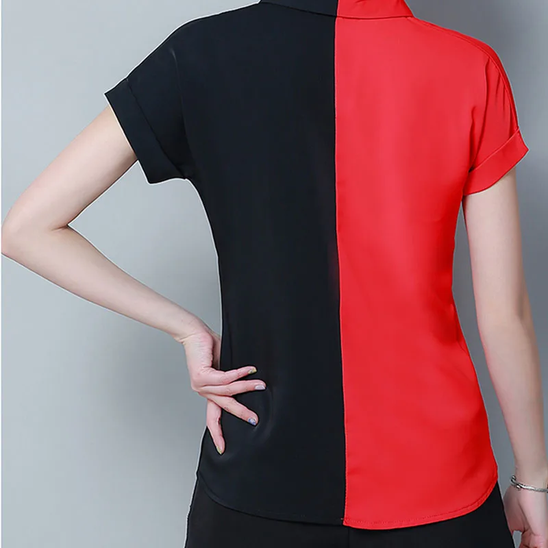 

Blusas Mujer De Moda 2021 Shirts Women Ladies Tops Blouse For Women Button Short Plus Size Tops Chiffon Blouse Leopard 4672 50