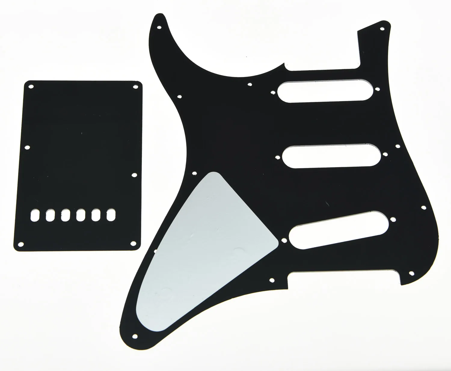 KAISH черная 3-слойная гитара SSS Pickguard с винтами с задней пластиной для Yamaha PACIFICA (art.: 79b0c0858) - 79b0c0858