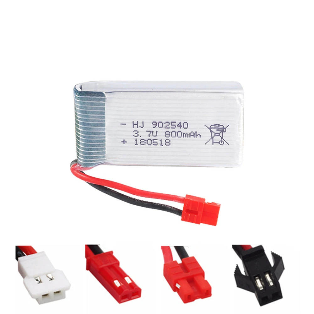 Аккумулятор Lipo 3 7 в 800 мАч 902540 30C для SYMA X5C X5SC X5SW X5HW X5UW CX 30 TianKe M68 квадрокоптера