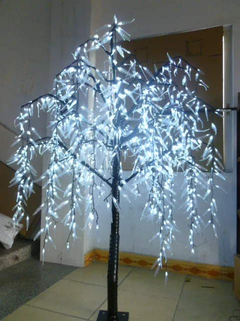 Бесплатная доставка 1008 шт LED 6 футов высота Willow плача дерево домашний сад деко