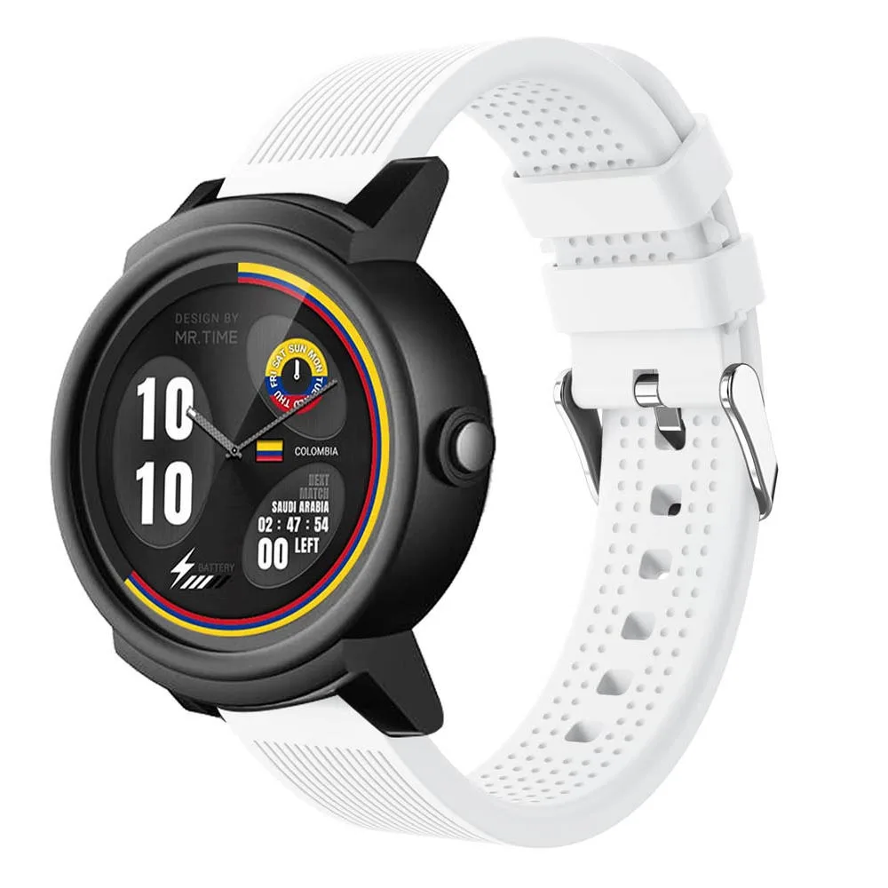 Ремешок силиконовый для Ticwatch E сменный спортивный мягкий браслет смарт-часов |