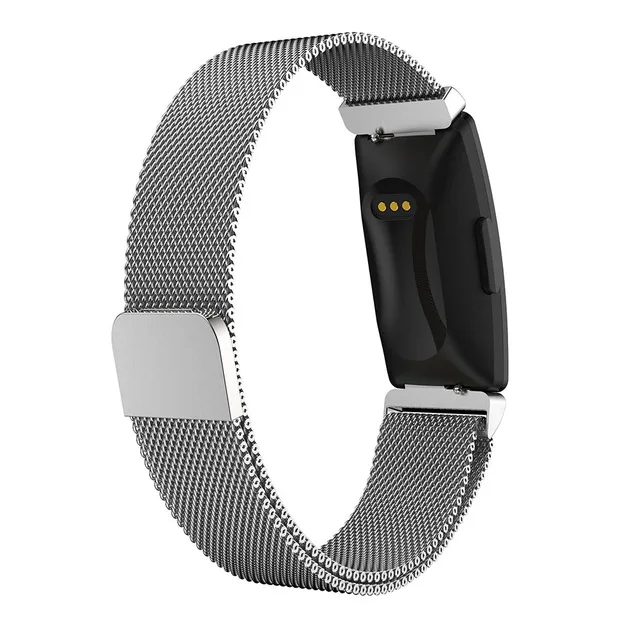 Серебристый Для Fitbit Inspire HR сменная Миланская петля магнитный браслет из нержавеющей стали для Fitbit Inspire аксессуары - Цвет: Серебристый