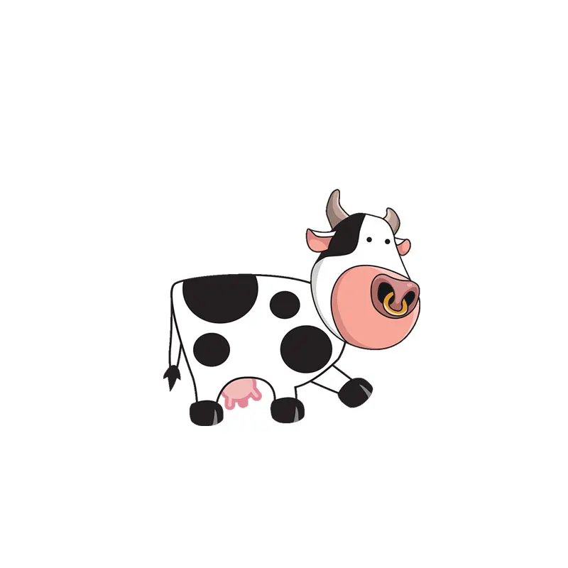 YOJA мультфильм Бык вектор Декор настенный стикер для выключателя детей гостиной