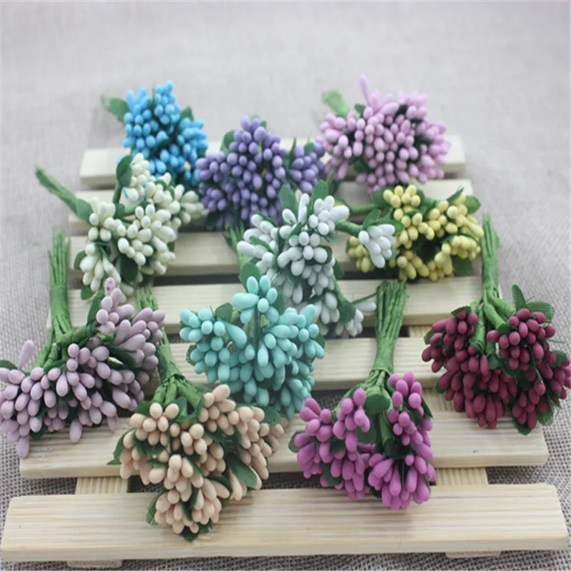 DIY новая Корейская Розовая звезда шиповидная Роза имитация маленького ягодного