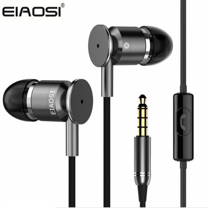 Оптом и продажи оригинальные EIAOSI In ear Наушники 3 5 мм стерео бас наушники с
