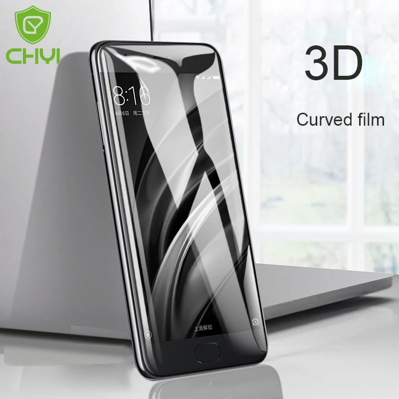 Изогнутая 3d пленка CHYI для Xiaomi Mi A2 6X Mi6 MIX 2 Note 3 защита экрана полное покрытие с