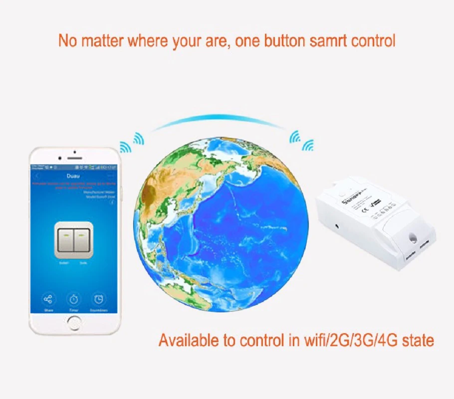 Itead Sonoff двойной Wifi умный переключатель дом автоматизация Беспроводной