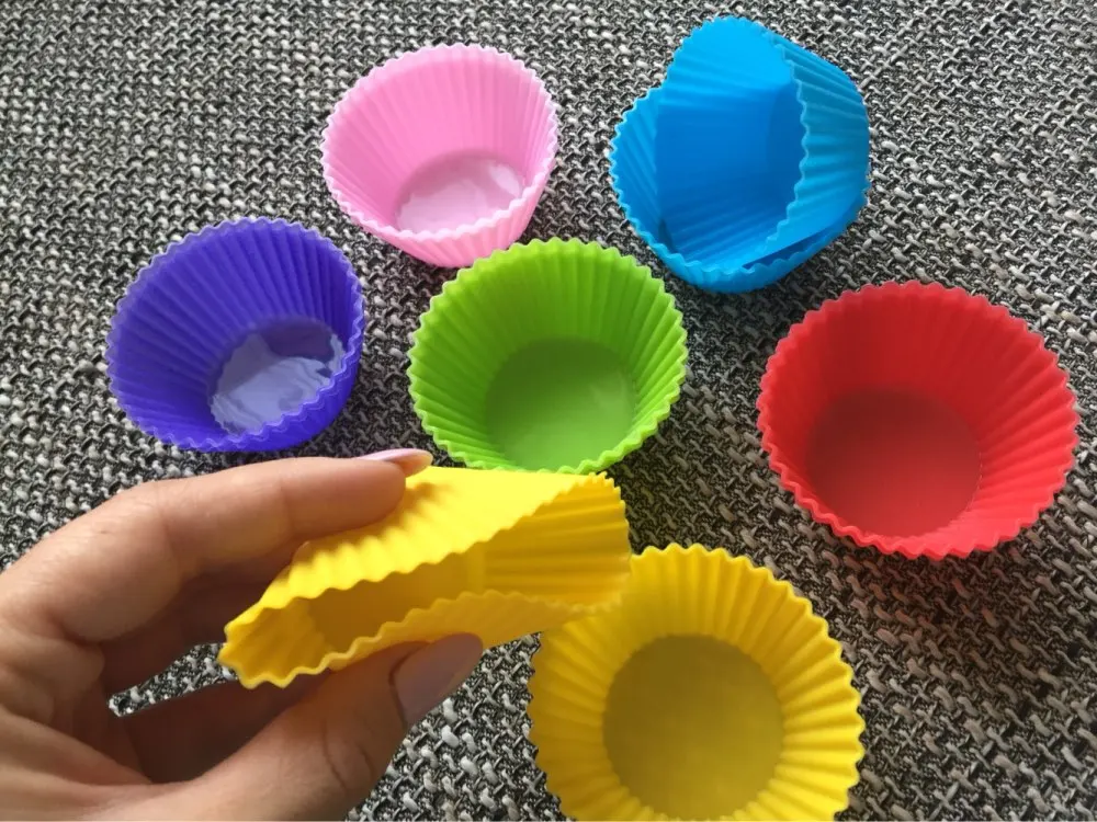 Upors 12pcs силиконовая форма капкейк сердечко силиконовый для торта, мыла прессформы выпечки пресс-формы для выпечки инструменты для выпечки формы для выпечки Кухня