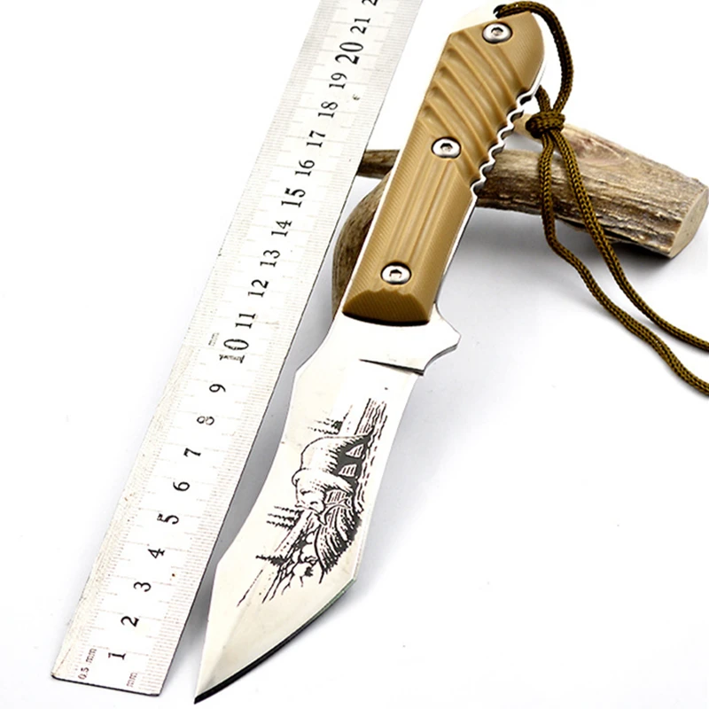 9 &quotохотничий нож с прямым лезвием Тактический Ножи фиксированные ножи сталь