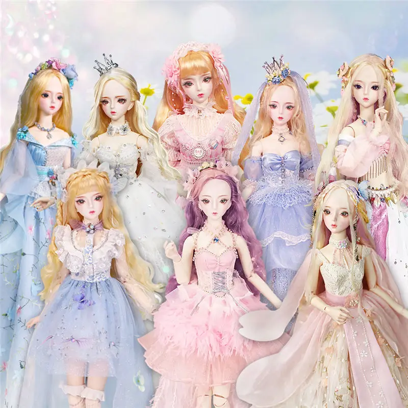 Шарнирная кукла принцессы DBS Dream Fairy 1/3 с шарнирным телом 62 см костюмом обувью и