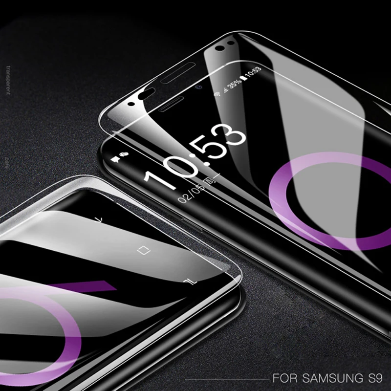 6D мягкая защитная пленка для Samsung Galaxy S9 S8 Plus Note 9 8 изогнутая Защитная S7 S6 Edge (не