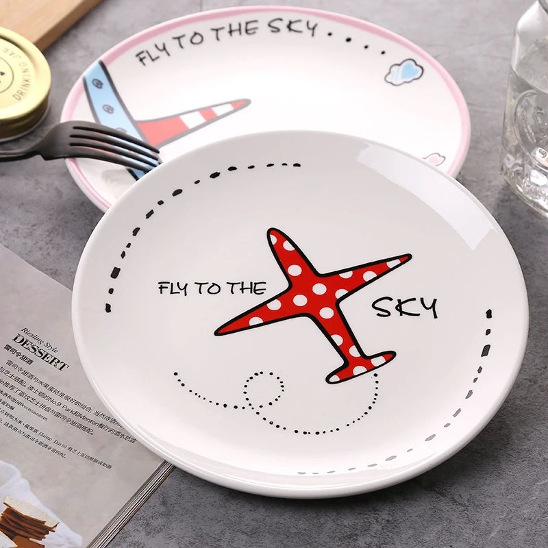 Белый фарфоровый поднос посуда и тарелки керамический ужин для ресторана