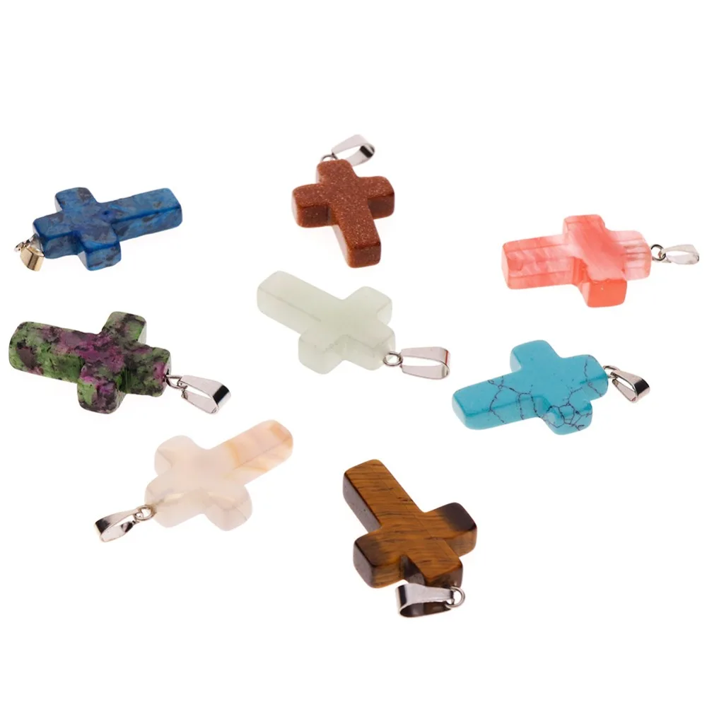 Подвески-кресты в ассортименте подвески из натурального камня тигрового глаза 12