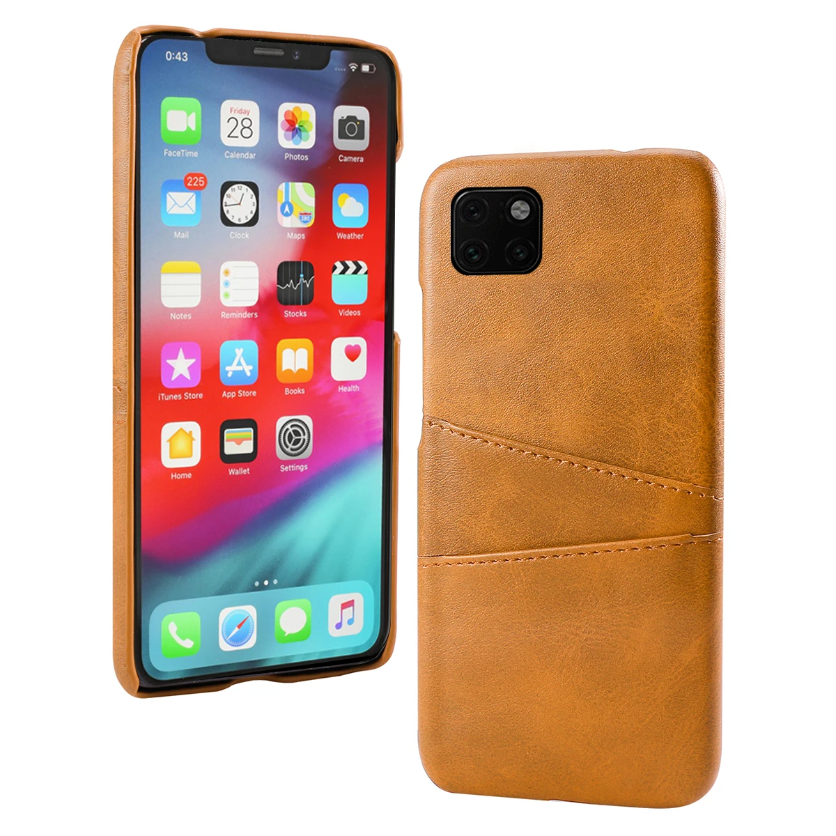 Чехол для iPhone 11 Pro Max Жесткий из ПУ кожи с покрытием телячьей защитой от царапин