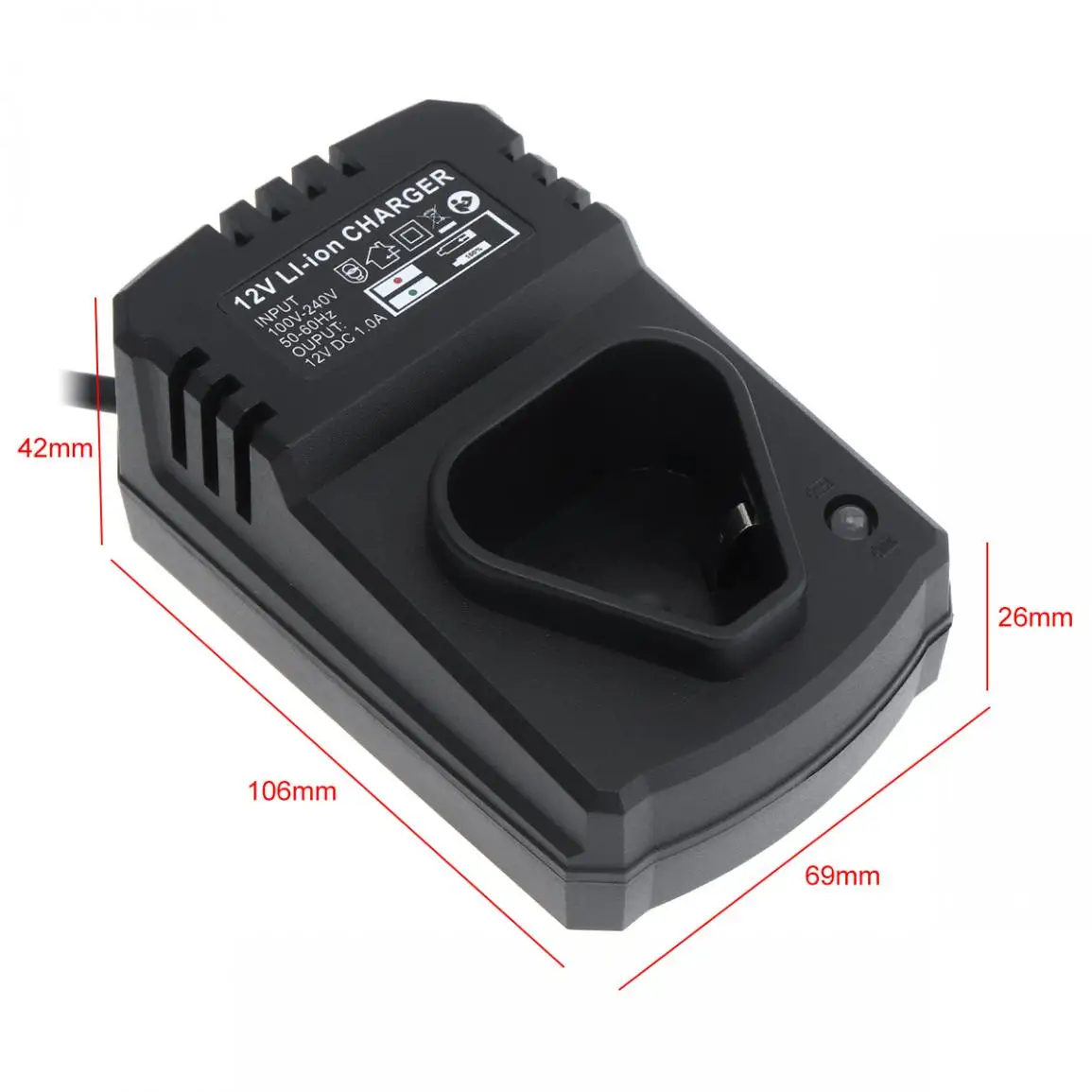 DC 12V Портативный Многофункциональный литий-ионный литиевый аккумулятор зарядное устройство перезаряжаемый адаптер питания для электрической дрели шуруповерт