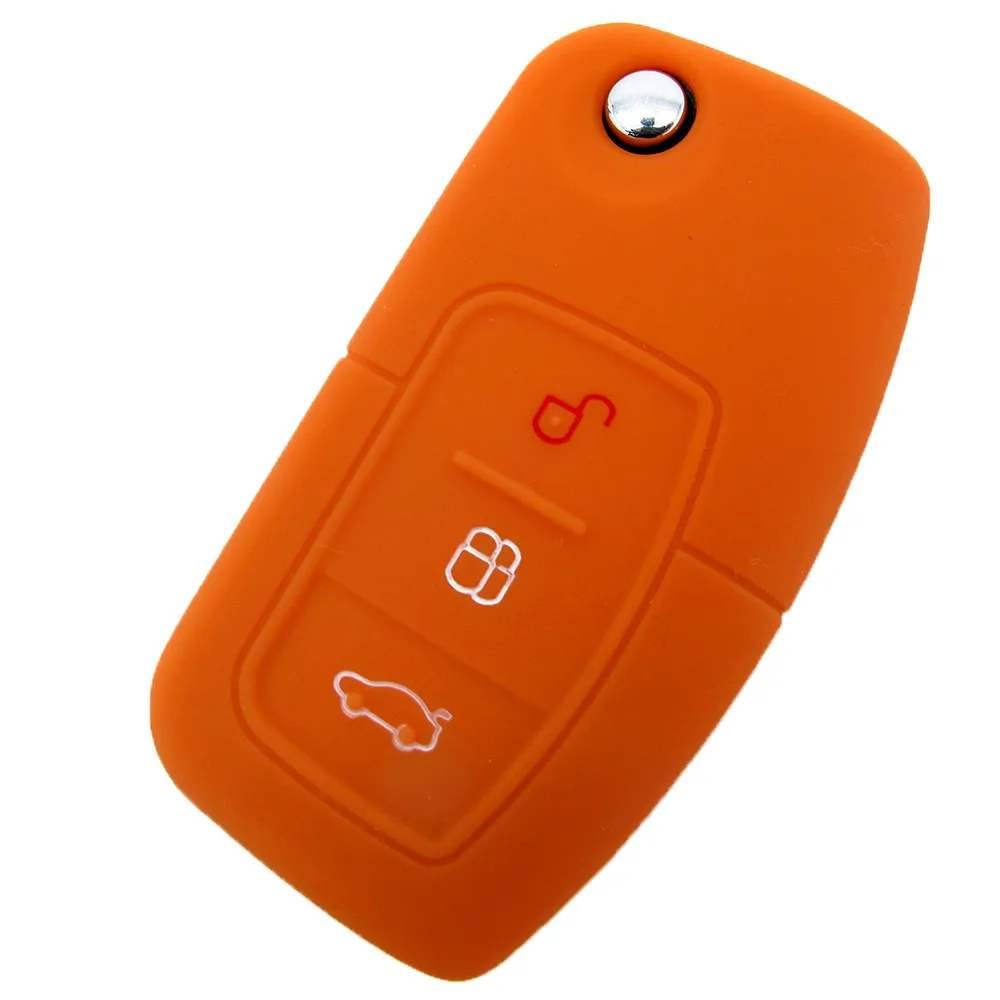 Стильные автомобильные аксессуары силиконовый для ключа автомобиля брелок