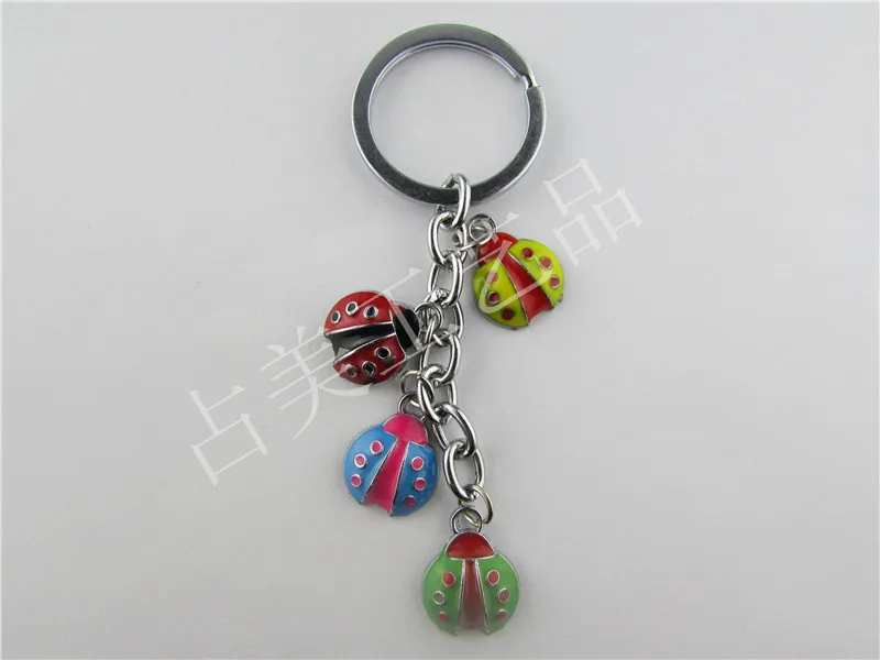 Creative ladybird multiple strings keychain bag pendant ornaments |