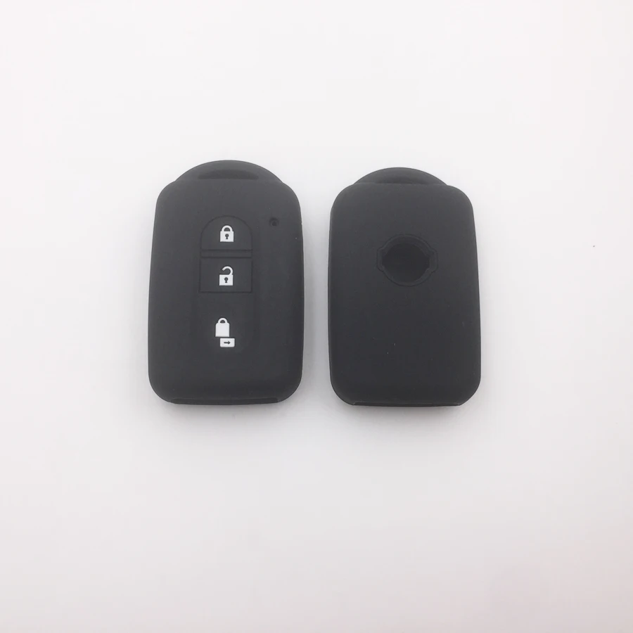 Аксессуары 3 цвета силиконовый чехол для ключей от машины Nissan Micra Xtrail calqual Juke Duke