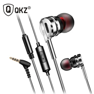 earphone qkz dm9 zinc alloy hifi earphone in ear earphones fone de ouvido bass metal dj mp3 headset auriculares audifonos stereo free global shipping