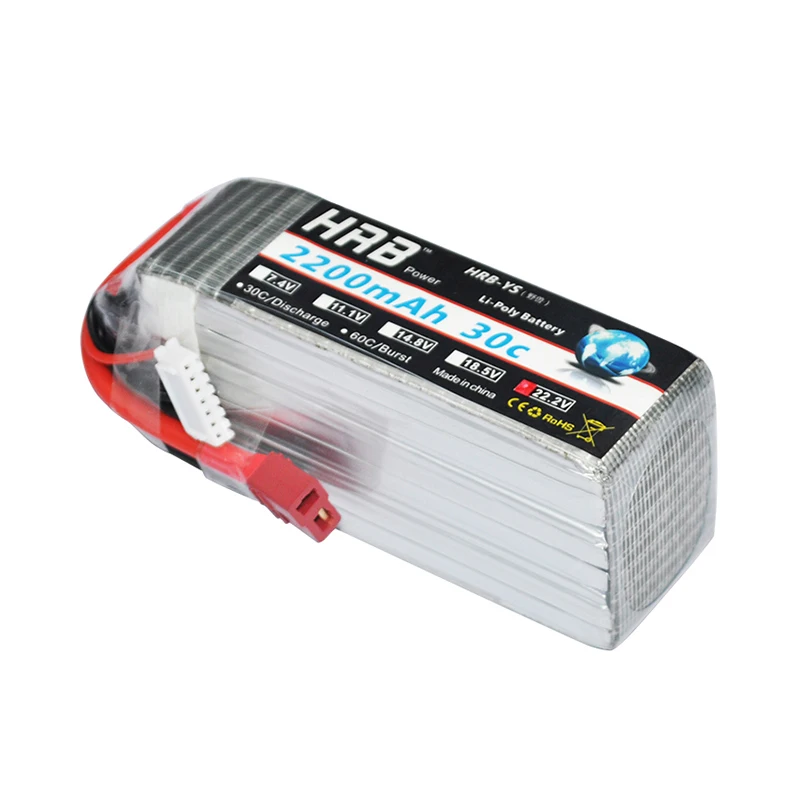 Аккумулятор HRB Lipo 2S 3 S 4S 6 2200 мА/ч 30C 7 4 В 11 1 14 8 в 18 5 22 2 Max 60C для 5S радиоуправляемого