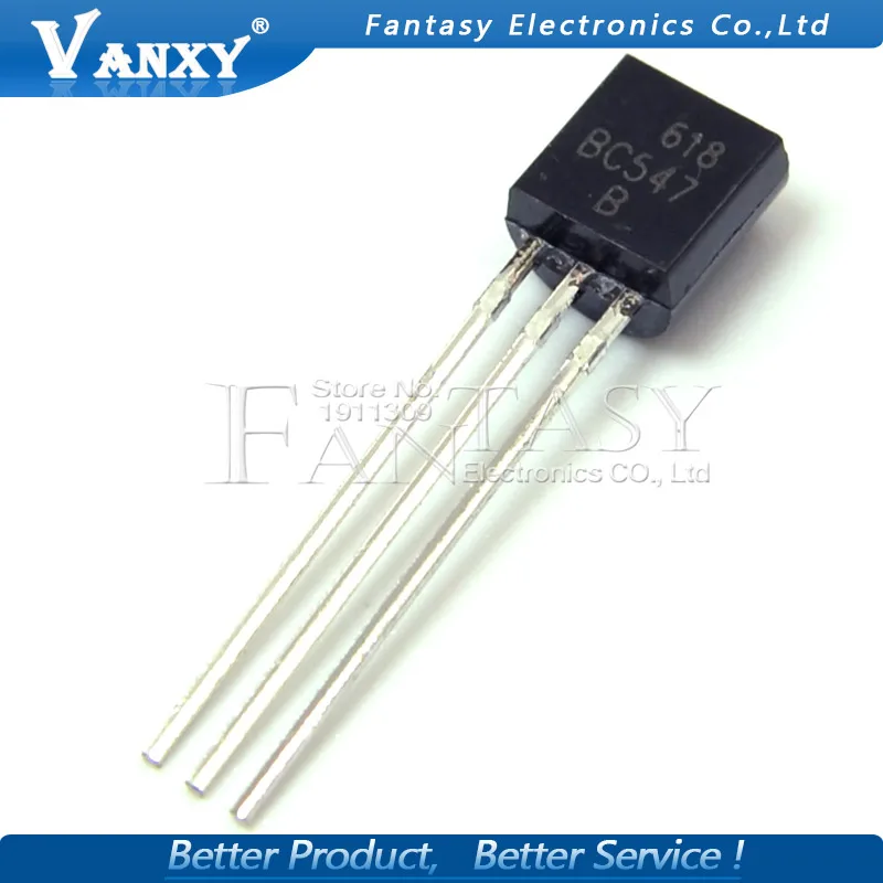 100PCS BC547B TO-92 BC547 TO92 547B new triode transistor | Электронные компоненты и принадлежности