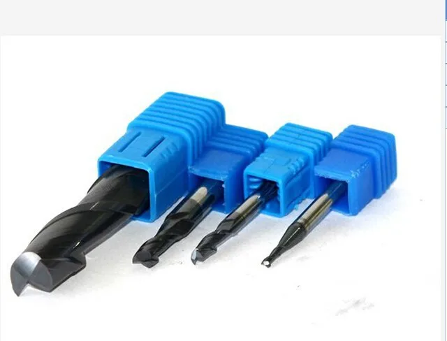 Концевая фреза из карбида вольфрама резец с 2 канавками инструменты для ЧПУ 12 шт.