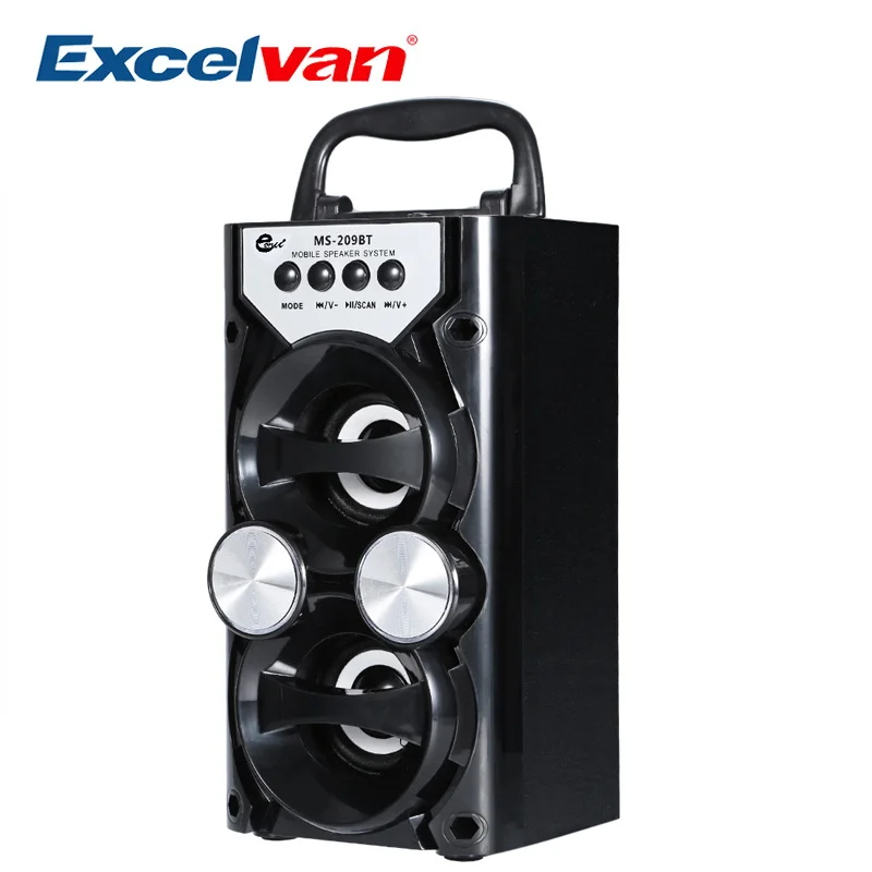 Беспроводной Bluetooth динамик Excelvan MS 209BT портативный с высокой выходной мощностью fm