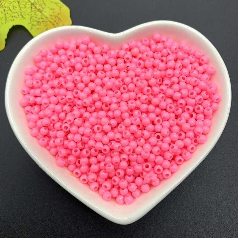 

1000/500 pcs /lot 3/4mm Multi Colors Acrylic Round Beads For DIY Bracelets & Necklaces Jewelry Makings Accessories#ZV01