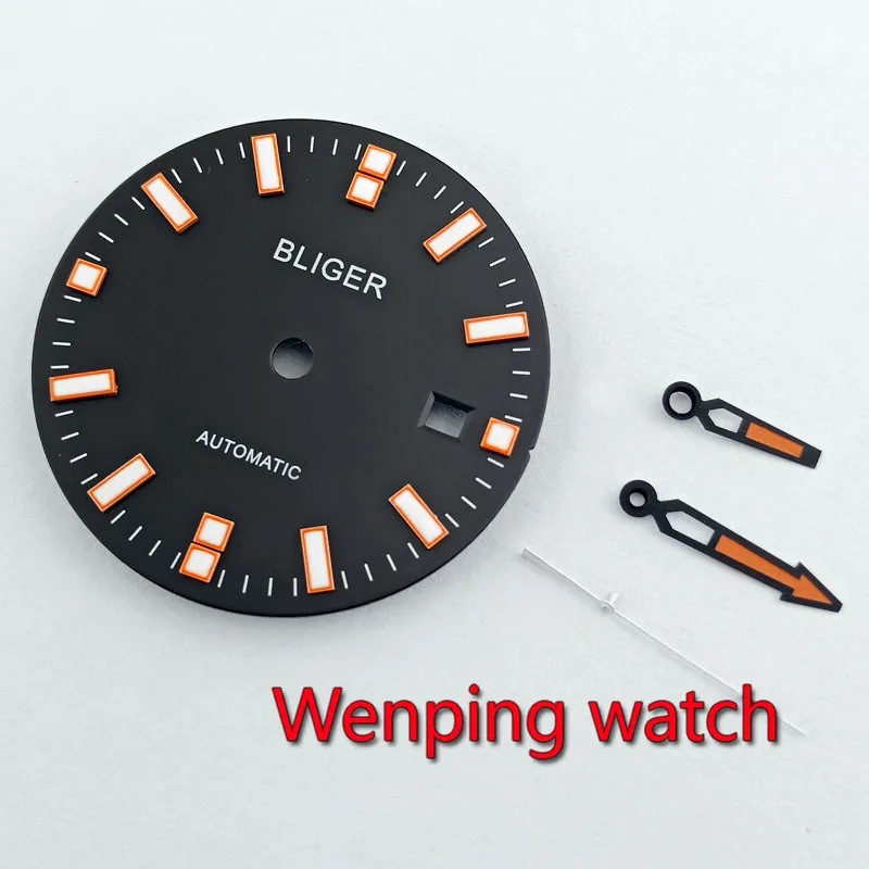 style 2 31,5 мм стерильный циферблат подходит ETA 2836/2824 часы hands Regarder les электрическая сеть Fit 2813/3804, Miyota 82 серия Движение 43 мм часы - Цвет: style 2