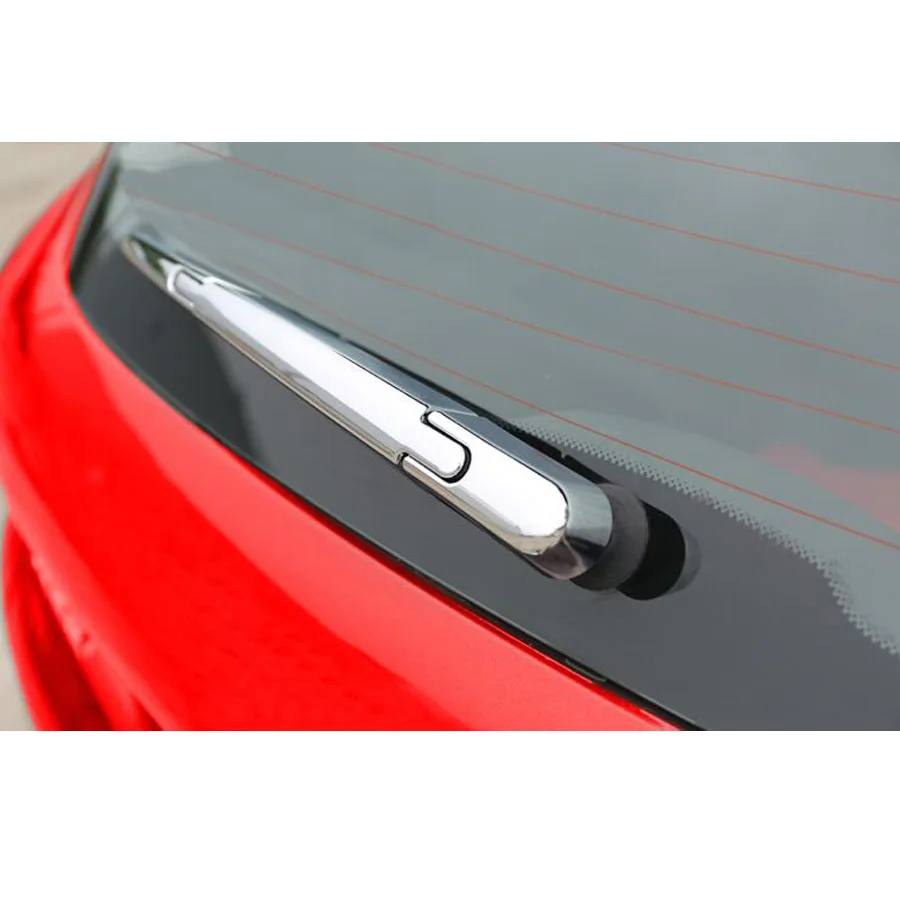 

3x Car Rear Trunk Window Rain Wiper Trim Car-styling Car-covers Chromium Styling Sticker For Peugeot 2008 2014 2015