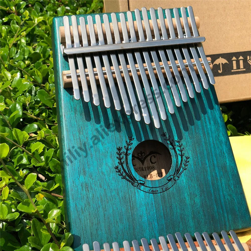 17 клавиш Пальчиковый Kalimba Mbira Sanza большой палец пианино карманный размер для