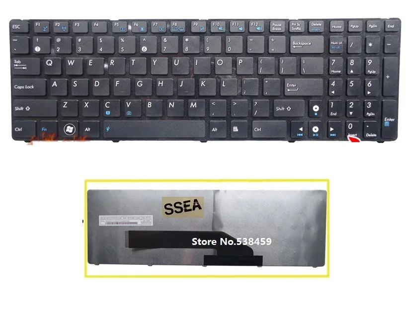 

New Laptop US Keyboard for Asus K50 K50A K51 P50 K51 K60 K61 K50IN K62 K70 K70A K70AD K70IJ F90 F90SV X5D X51 F52 F52A X5DC K72